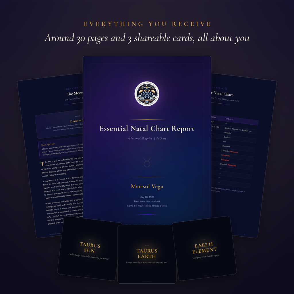 Essential Natal Chart Report